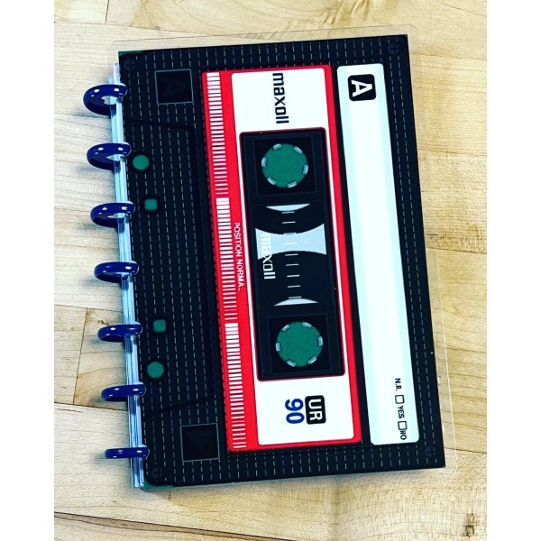Handmade Cassette Tape Retro 80s Front/Back Cover Set 4 use