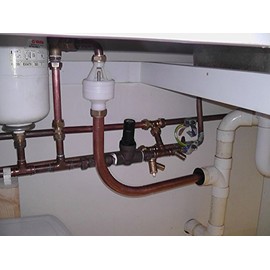 hotun drytrap odour seal tundish ½" x 22mm for unvented hot water heater, unvented cylinders, and pressure relief valve tundish PRV tundish