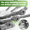 Wire Strimmer Head 6Teeth 2PCS - Universal Steel Wire Grass