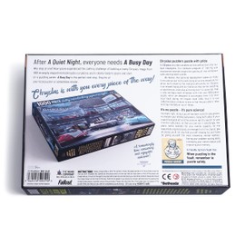 Fallout 1000-Piece Jigsaw Puzzle - Depicting The Chryslus Showroom After All The Hustle and Bustle, Full of automated sentries Guarding The New Chryslus Vehicles (Busy Day)