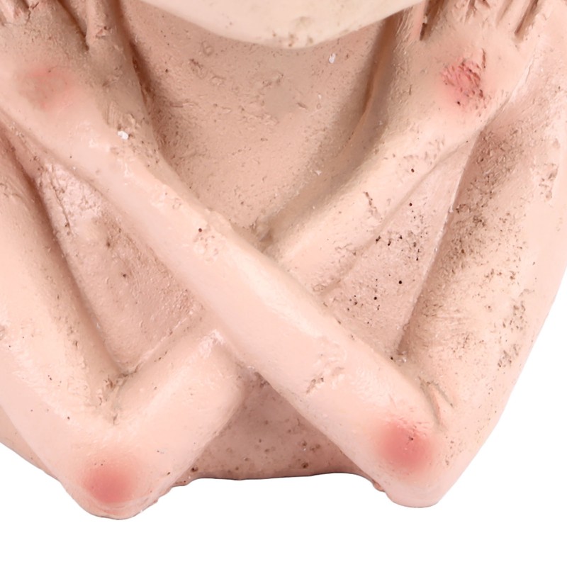 Face Head Planter Succulent Plant Flower Pot Resin Container Face