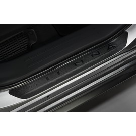 Toyota Sienna 2021+ Door Sill Protectors, Black, Skid-Resistant with Logo (PT747-08210-02)