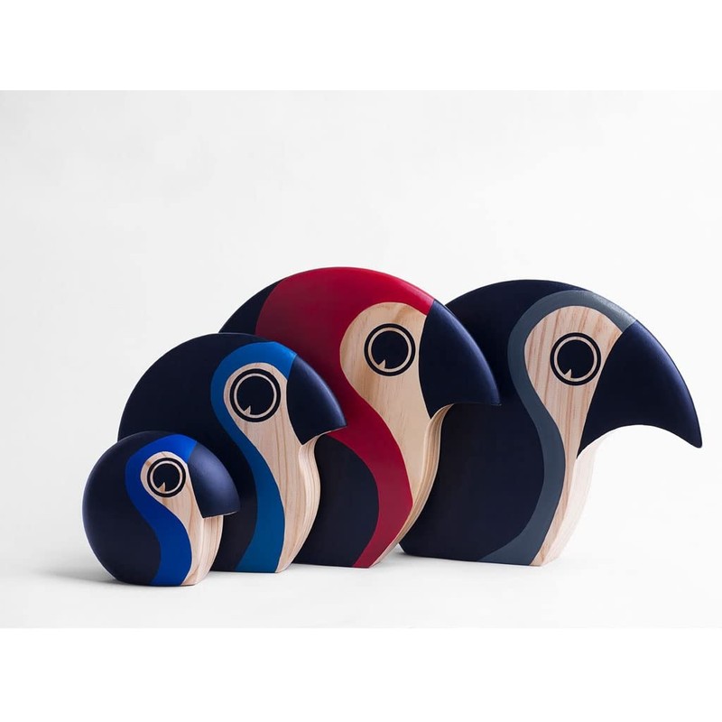 Architectmade Discus Medium Wooden Bird Height 17 cm