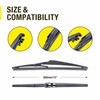 3 Wipers 26"/16"/12" Replacement For Toyota RAV4 2022 2021 2020
