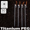 Titanium Pegs 11.8 inches (30 cm), Camping Pegs, Titanium with