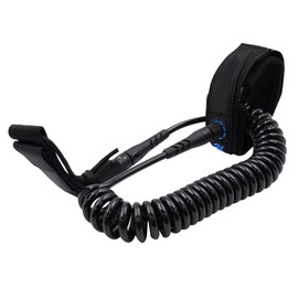 POFET Surfboard Leash 7mm 10 Feet TPU Paddle Leash with Foot Strap Secure Stand Paddle Board Leash for Surfboards and SUPs