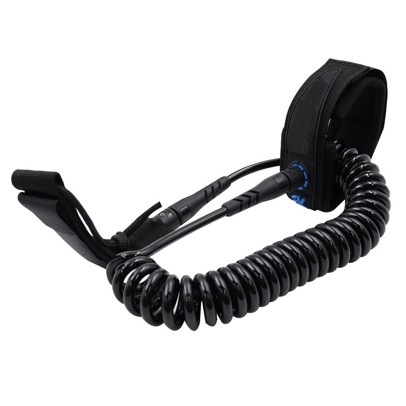 POFET Surfboard Leash 7mm 10 Feet TPU Paddle Leash with