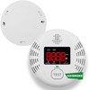 Vzmcov Carbon Monoxide and Smoke Detector Equipped with LCD Display,
