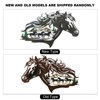Metal Horse Silhouette Wall Art Decor Running Horses Animal Sculptures
