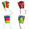 KOKOSUN Frameless Soft Kite, Colorful Parafoil Kite with Long Tail