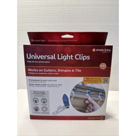 Simple Living Universal Light Hanger Clips Gutters Shingles Tile 100 PACK