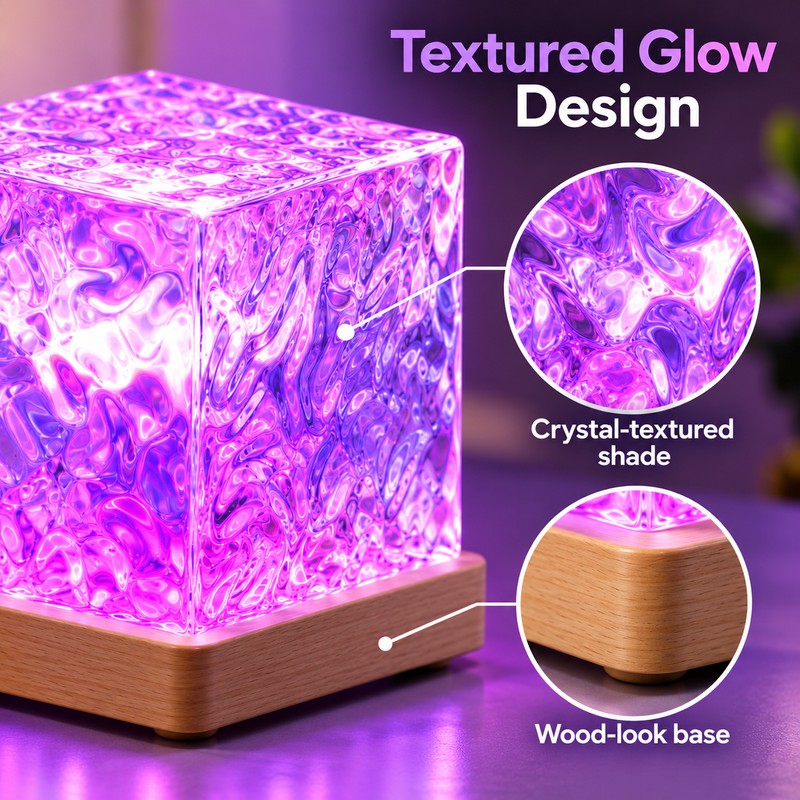 Ocean Wave Projector Night Light for Bedroom – 16-Color RGB