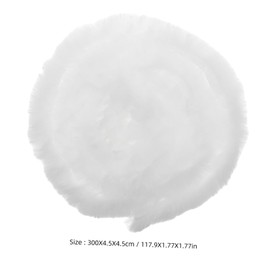 OSALADI Christmas White Faux Fur Ribbon Trim Soft Artificial Fur DIY Material for Tree Decoration Costumes and Accessories Creation