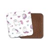 1 x Unicorn Cat Drinks Coaster - Cute Rainbow Kitten