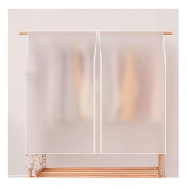 Senteria Hanger Rack Cover, Clothes Cover, Suit, Dust Cover, Translucent, Dustproof, Moisture-Proof, Mildew Proof, Pipe Hanger Cover, Easy Installation, Includes Fastening String, Repeatable Use
