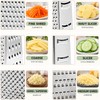 6-Sided Stainless Steel Box Grater for Everyday Food Prep –
