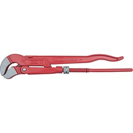 Connex COX232025 Pipe Wrench with S-Form Jaws of Chrome-Vandium Steel, Red, 1-Inch
