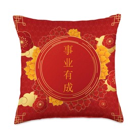Happy Lunar New Year 2025 Gongxi Facai Chinese New Year Throw Pillow