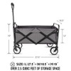 WHITSUNDAY Collapsible Folding Garden Outdoor Park Utility Wagon Picnic Camping