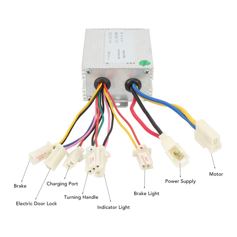12V 500W Brush Motor Controller Electric Bike Motorcycle Controller Lock