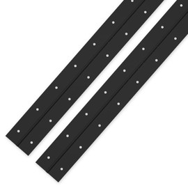 EPHECH Black Piano Hinges 18Inch, 2PCS Heavy Duty Stainless Steel Piano Hinge with Hole, 0.05" Thickness/1.2" Open Width Continuous Hinge for Folding Cabinet Door Butt Hinge