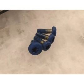 Unbranded Matte Blue Screws Set For Kershaw 1660 Leek Handle & Pivot 4pcs Frame Lock Only