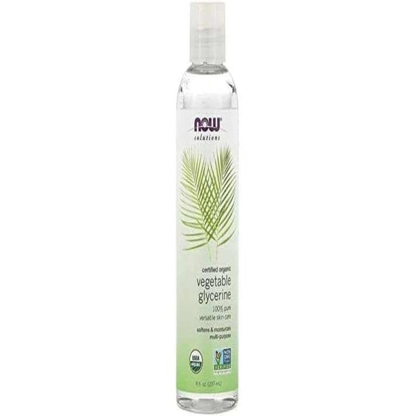 NOW Solutions, Organic Vegetable Glycerin Oil, Pure, Softening and Moisturizing