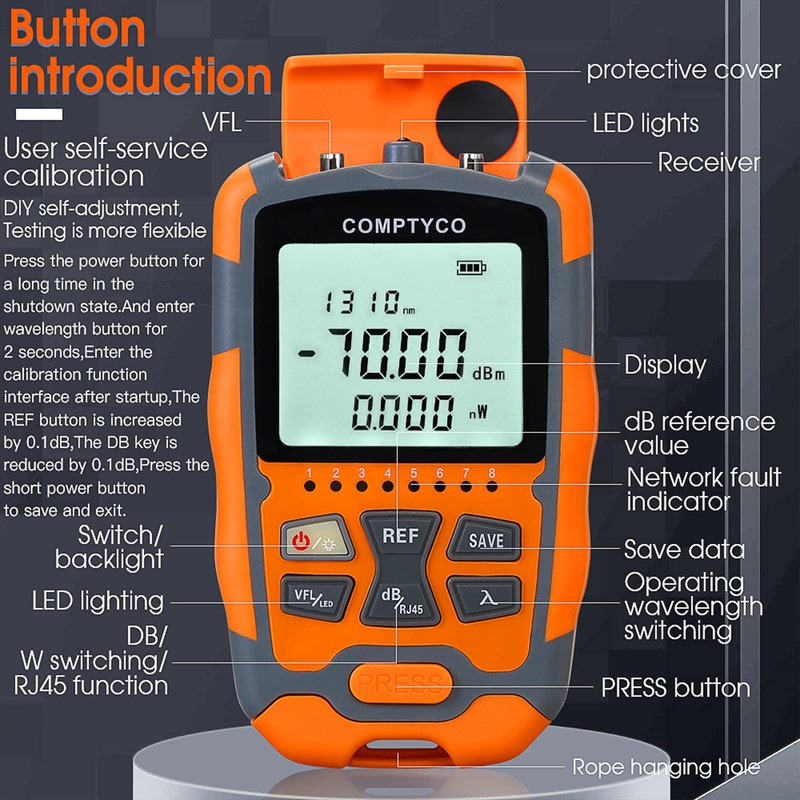 FYBOPTWU - 1pc 4 in 1 Function Visual Fault Locator