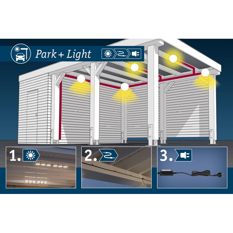 Paulmann 94585 Park + Light LED Outdoor Floodlight Bimea IP65