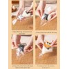100-Pack Onigiri Wrappers with Stickers - Food Grade Plastic Musubi