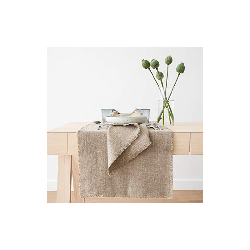 LinenMe Natural soft runner, linen, 45 x 250 cm