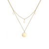 Elli Women's Astro Sun Moon Necklace with Crystals in 925