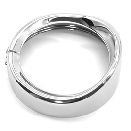 Americruise 7'' Harley Headlight Trim Ring Headlight Visor Motorcycle Headlamp Ring Cover commpatiable for Road King Heritage Softail Touring Electra Glide（Chrome)