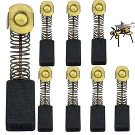 8 Pack 5140033-19 Replacement Electric Motor Carbon Brushes Compatible with Dewalt Table Saw DW745 DWE7480 DWE7490X DWE7491RS DWE7499GD.
