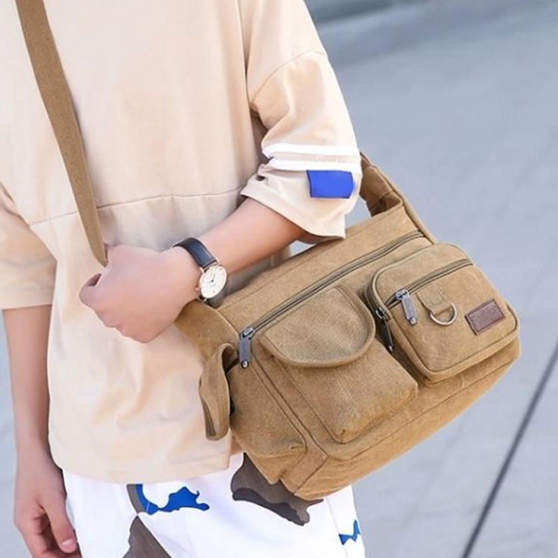 ANKROYU Tool Bag, Canvas Tool Bag, Portable Tool Bag, Multi