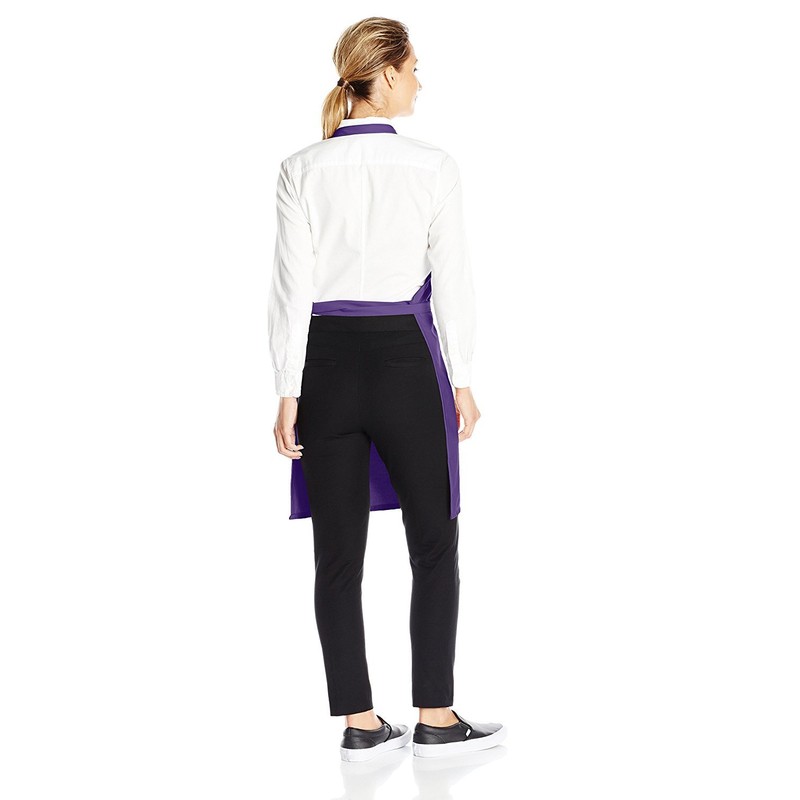Uncommon Threads Unisex ADJ Butcher Apron 2 Section Pocket, Purple,