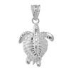 Fine Sterling Silver Good Luck Honu Charm Hawaiian Sea Turtle