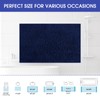ACCUMTEK Striped Navy Blue Bathroom Rug Mat 24"x17" Ultra Soft,