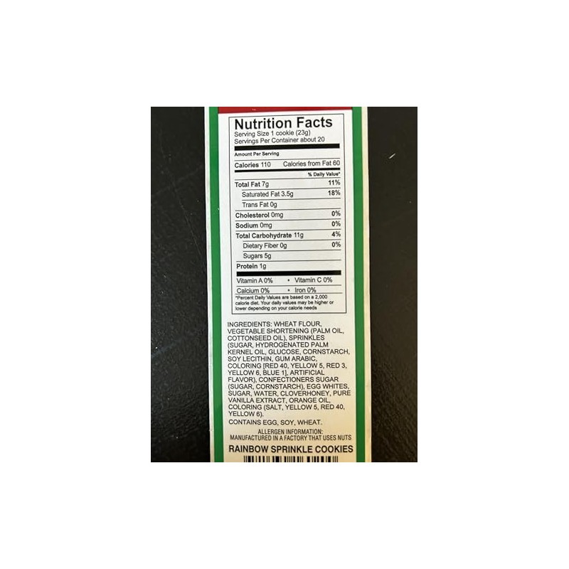 San Paolo Cookies - Rainbow Sprinkles Cookies - 16oz -