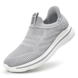 ODCKOI Trainers Men's Hands-Free Trainers Lightweight Breathable Slip in Trainers Men's Comfortable Mesh Casual Shoes Laces Without Tying Sports Shoes, 1643 Light Green