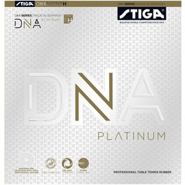 STIGA 1712060121 Table Tennis Rubber, Tension Type, Soft Backing, DNA, Platinum, H, Black, Extra Thick