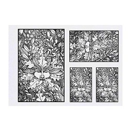 4 x 'Green Man & Leaves' Temporary Tattoos - Water Resistant, Skin-Safe, Non-Toxic Transfers, Mixed Sizes (TO00016399)