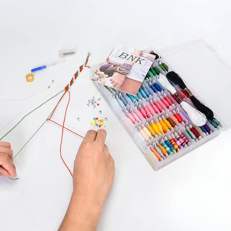 962Pcs Friendship Bracelet String Kits with Storage Box, 110 Colors