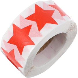 Etiquetas Bronceadoras Cuerpo Estrellas Rojas Autoadhesivas 500 Piezas Perforadas y Extraíbles, Uso Versátil para Bronceado Exterior E Interior, Decoración Corporal y Vacaciones