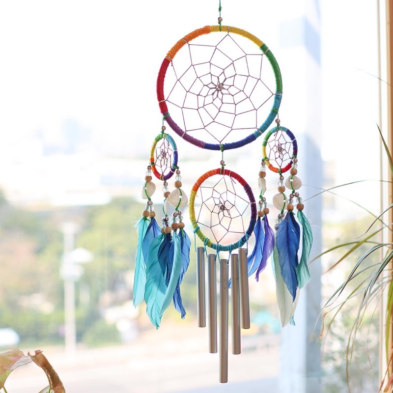 Dream Catcher Colorful 4 Rows Chime