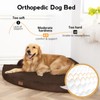 MEKIY Large Dog Bed - XL Orthopedic Egg-Crate Memory Foam
