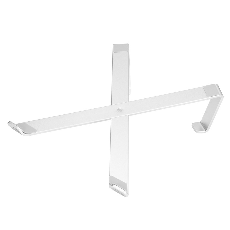 Laptop Stand Aluminum Alloy Silver Foldable Design Regulable Height Heat