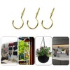 Septe 100 Pcs 1/2 inch Ceiling Cup Hooks Screw Hooks