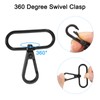 sourcing map 15Pcs Swivel Clasps, 1.5 Inch Oval Ring Lobster