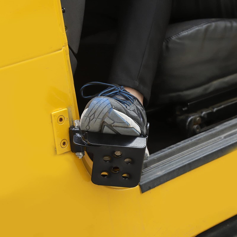 CheroCar Para TJ Pie Pinzas Bisagra Puerta Reposapiés Panel Kick